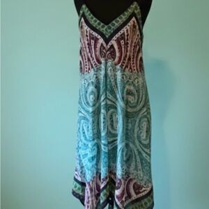 BOHEMIAN SASSY SUMMERTIME DRESS.COOL & COMFY. NEW WITH TAGS.SIZE MEDIUM